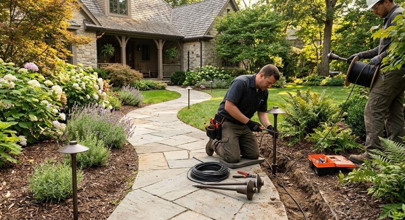 Garden Lighting Installation in Denver County, CO